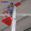 Mobile push around single mast aerial work platform