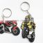 Custom silicone motorbike key chain