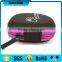 Eva Earphone Earbud Travel Case With Purple Zipper