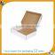white e flute corrugated die cut packaging box
