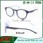 Classic cheap double color plastic injection round shape reading glasses