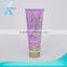 Cleansing foam tube cosmetics container plastic with flip top cap
