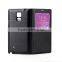 High Quality Qi Standard Wireless Charging Receiver leather Back Cover Case for Galaxy Note 4