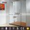 Frameless wall enclosed glass bathroom shower cubicle