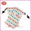 coloful heat transfer printing Soft microfiber bag for mobile phone /charger