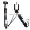 Sidiou Group Newl Design Zooming Function Wireless Bluetooth Monopod Self Photo Selfie Stick for Samsung Note S4 S3 etc (Black)