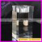 Square Glass Candle Stick Holder