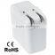 17W 5V/3.4A Dual USB Ports High-Speed AC Wall Charger With Foldable Prong