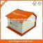 logo print on the 4 sides plastic holder designed office popular memo pad cube