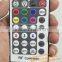 Customize NECC code/ RC5 Protocol 32 Keys Mini Waterproof ir remote control for Audio/Video with CR2025 Button battery