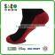 Normal Red Foot Black Body Low Cuff Ankle Sports Socks