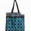 Custom checp black printed canvas tote shopping bag(CAS15-040)