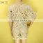 Fashion Floral White Crochet Swimsuit Cover Up Dress