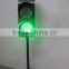 New products 300mm red green LED traffic light with pole solar warning light