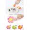 Good Quality Colorful Flower Petals Beautiful Fruit Fork Set Plastic Fork