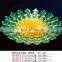 Flower shape plastic fruit plate with various sizes