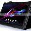Quality Lychee PU Leather Case with flip Stand For SONY EXPERIA Z2 TABLET FOR XPERIA Z2 2- FOLD LEATHER CASE POUCH