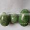 Natural jade Kegel Exercise Egg Drilled Ben Wa Mia Egg Pelvic Exercise Weight Vagina Fitness Egg for Sale