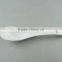 Stocklot white ceramic spoon for soup/dinner use