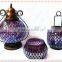 flower design hanging colored mosaic lantern