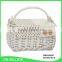 Large oval natural wicker tote basket for food storage