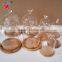 Eternal flower Glass cover decrations cake fresh flower cover bottle vase dust proof