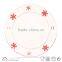 Ceramic christmas plate with holiday design