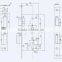 2016 cheap price and good quality mortise lock body size 50x72mm