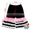 Summer Children With Pink Ruffle Black And White Striped Short Sleeved Girl Shirt And Pant Set bulk wholesale kids Clothes
