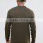 Custom Baseball Collar Without Hood Green Men's 96% Cotton 4% Elastane Casual Breathable Zipper Up Autumn Sweatshirt