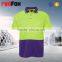 t-shirt custom colored 100% polyster safety t-shirt for running men short sleeves contrast colored safety t-shirt