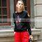 Fashion sweatshirt embroidery coat red for custom sweatshirt