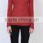 Runwaylover EY2227B Basic Women Long Sleeve V Neck T Shirt With Open Thumb Hole