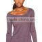 Next Level Apparel Ladies' Tri-Blend Long Sleeve Scoop Tee - made from polyester, cotton and rayon jersey. Comes with your logo.