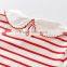 Wholesale lovely cotton children girl stripe t-shirt casual children wear