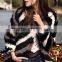 YR699A Euro Style Women Geunine Rabbit Fur Jacket Yanran Fur OEM Customize Make