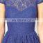 CHEFON lace short sleeved short formal dresses