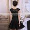 Fantasy fashion slim black dress