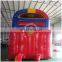 red color inflatable obstacle course, 2 sections inflatable obstacle, combination obstacle course