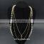 crystal diamond fashion pendant chunky pearl beaded necklace MCB-0047