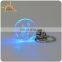 Novel Multifunction Flashing LED Keychain, Glass Transparent Crystal Keychain Light