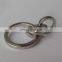 Wholesale free sample round metal key chains handmade keyrings