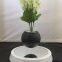 new round base magnetic floating levitate bottom air bonsai flower pot planter
