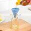 Portable collapsible silicone funnel with long neck for oil and liquid leaks