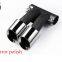 Km for 2008-2015 cayman boxster 987 exhaust tip exhaust pipes muffler tips tail pipe Black titanium