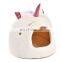 Summer Monsoon Pet Unicorn Shape Conmfort Beds Soft Dog Puppy House Cat Cave Bed