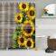 sunflower 3D digital print waterproof polyester shower curtain for bathroom