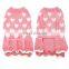 Red Heart Dog Sweatshirt Pet Clothes Knitwear Dog Sweater Dresses