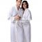 Breathable 100% cotton full sleeve Kimono collar waffle bathrobe for hotel