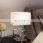 Novel love theme heart shape custom table decoration metal base hotel custom bedside lamp with logo